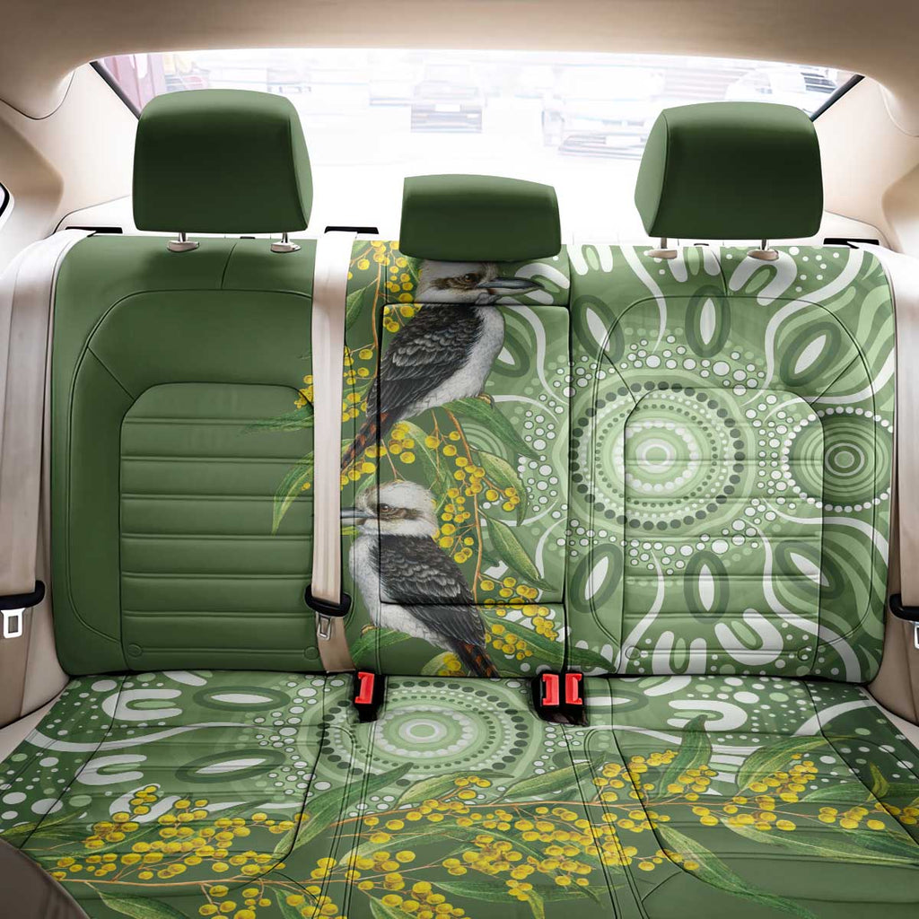 Aussie Kokaburra Golden Wattle Back Car Seat Cover Aboriginal with National Color