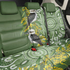 Aussie Kokaburra Golden Wattle Back Car Seat Cover Aboriginal with National Color