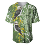 Aussie Kokaburra Golden Wattle Baseball Jersey Aboriginal with National Color