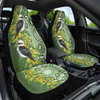 Aussie Kokaburra Golden Wattle Car Seat Cover Aboriginal with National Color