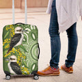 Aussie Kokaburra Golden Wattle Luggage Cover Aboriginal with National Color