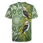 Aussie Kokaburra Golden Wattle Rugby Jersey Aboriginal with National Color
