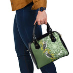 Aussie Kokaburra Golden Wattle Shoulder Handbag Aboriginal with National Color