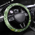 Aussie Kokaburra Golden Wattle Steering Wheel Cover Aboriginal with National Color
