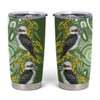 Aussie Kokaburra Golden Wattle Tumbler Cup Aboriginal with National Color