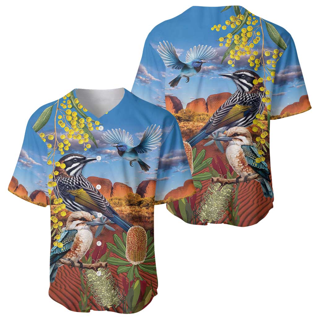 Australia Native Bird Uluru Ayers Rock Baseball Jersey