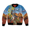 Australia Native Bird Uluru Ayers Rock Bomber Jacket