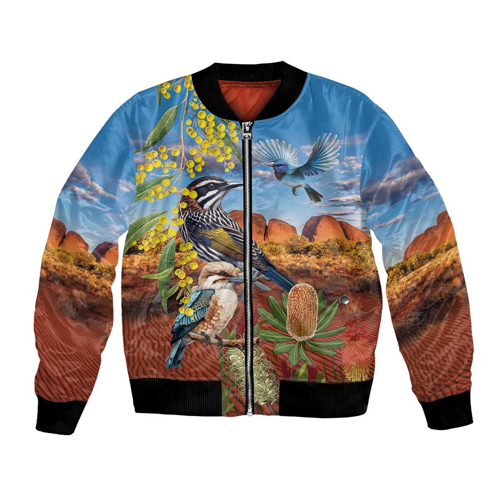 Australia Native Bird Uluru Ayers Rock Bomber Jacket