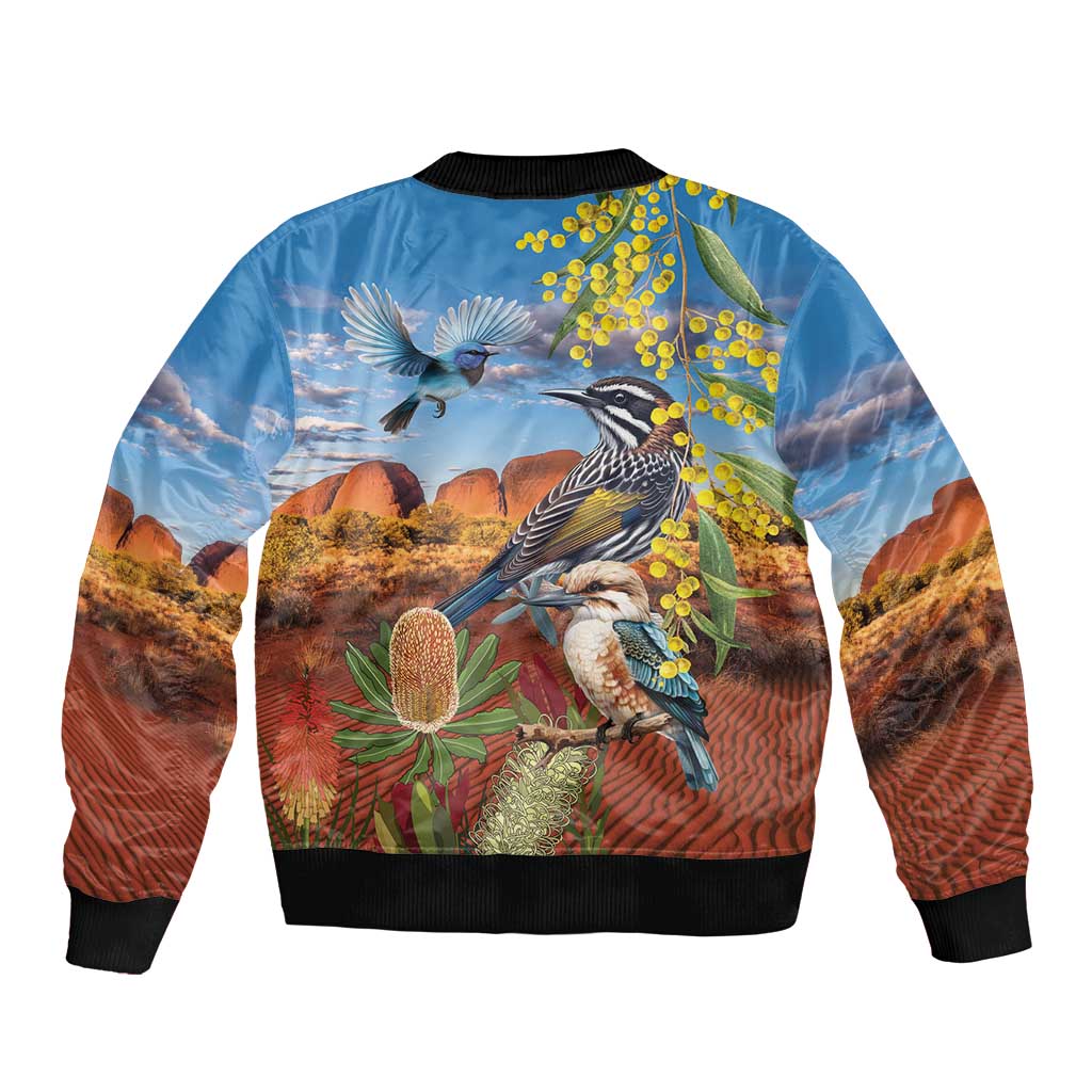Australia Native Bird Uluru Ayers Rock Bomber Jacket