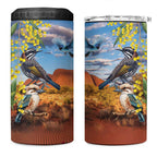 Australia Native Bird Uluru Ayers Rock 4 in 1 Can Cooler Tumbler