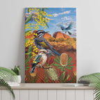 Australia Native Bird Uluru Ayers Rock Canvas Wall Art