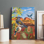 Australia Native Bird Uluru Ayers Rock Canvas Wall Art