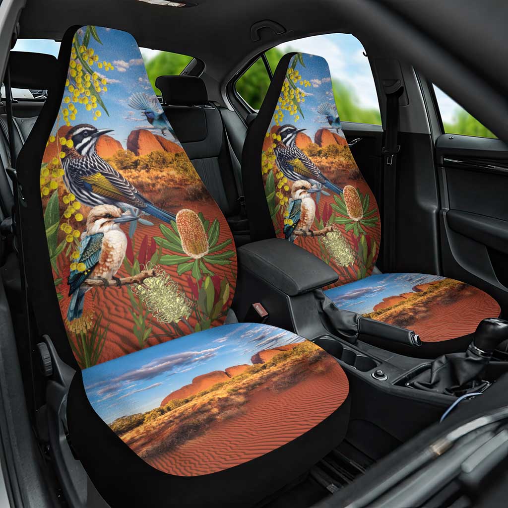 Australia Native Bird Uluru Ayers Rock Car Seat Cover