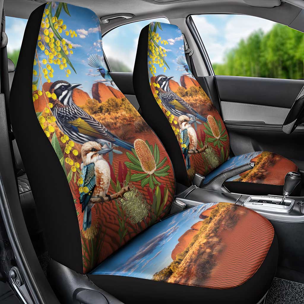 Australia Native Bird Uluru Ayers Rock Car Seat Cover