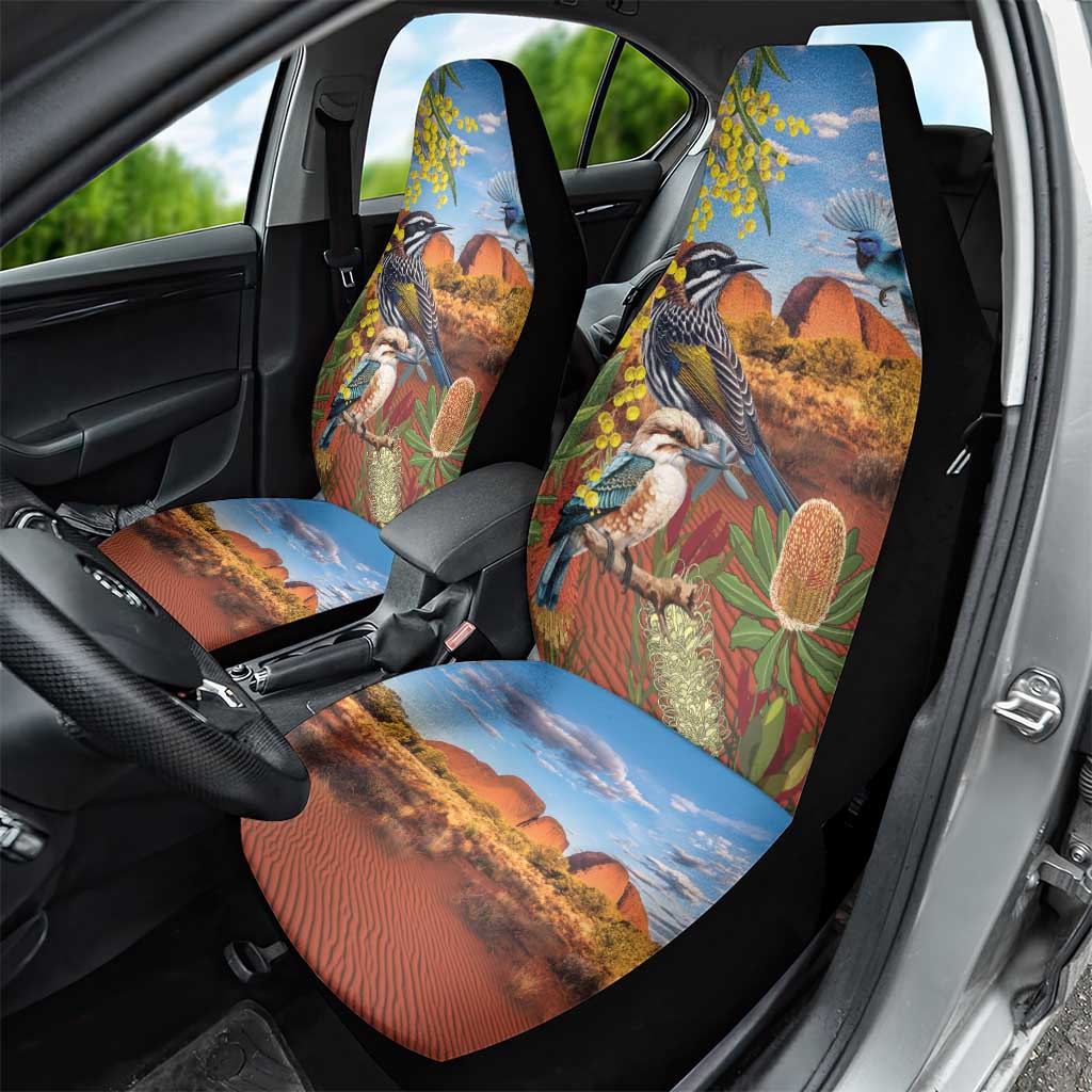 Australia Native Bird Uluru Ayers Rock Car Seat Cover