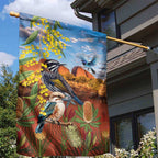 Australia Native Bird Uluru Ayers Rock Garden Flag
