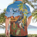 Australia Native Bird Uluru Ayers Rock Hawaiian Shirt