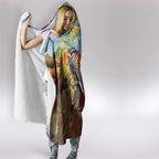 Australia Native Bird Uluru Ayers Rock Hooded Blanket