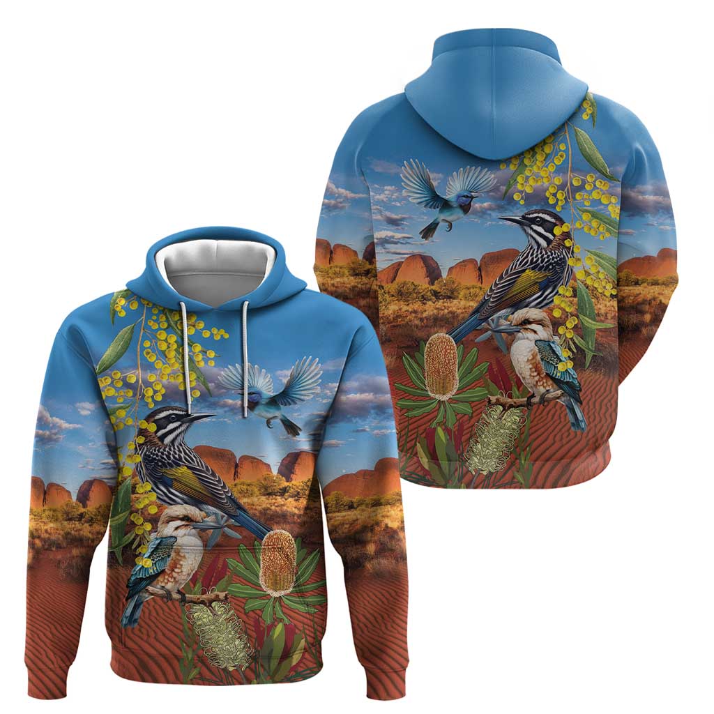 Australia Native Bird Uluru Ayers Rock Hoodie