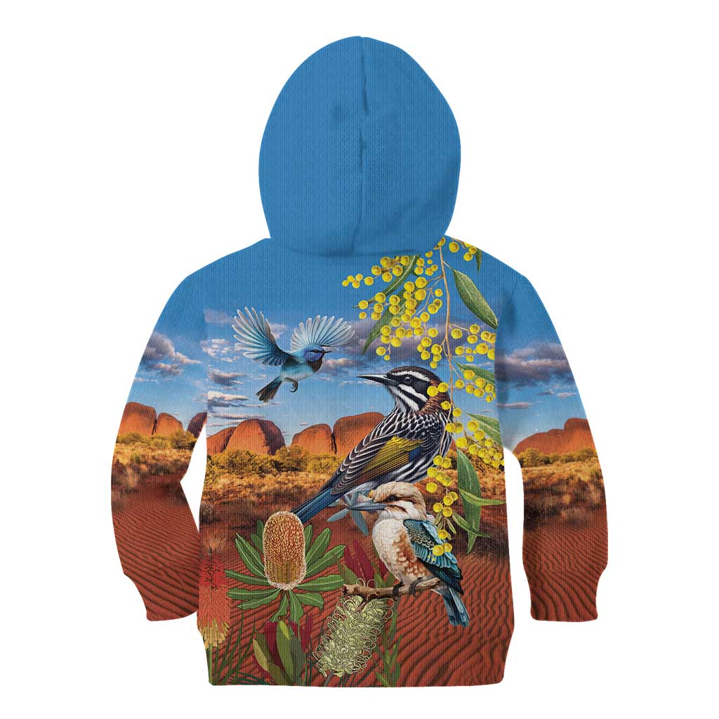 Australia Native Bird Uluru Ayers Rock Kid Hoodie