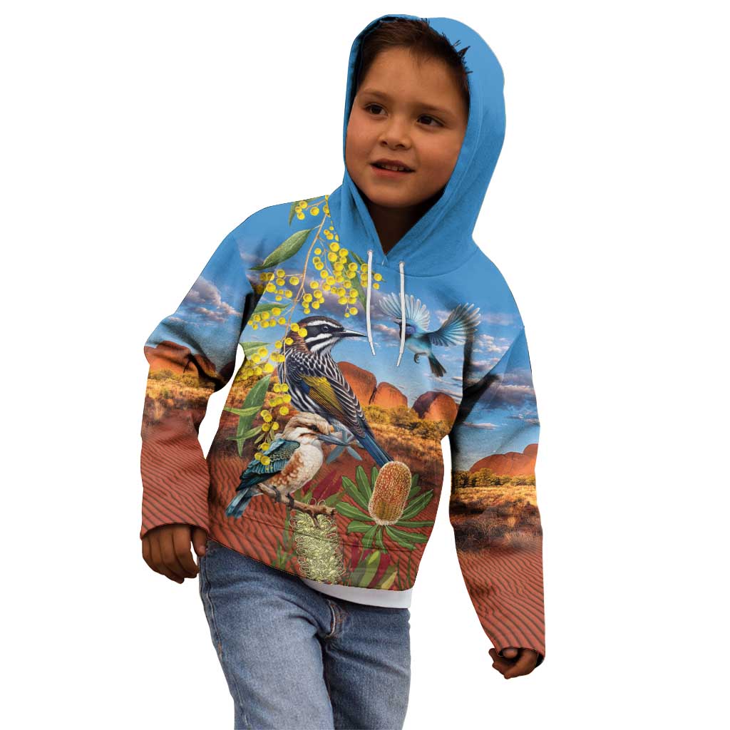 Australia Native Bird Uluru Ayers Rock Kid Hoodie