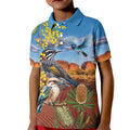 Australia Native Bird Uluru Ayers Rock Kid Polo Shirt
