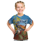 Australia Native Bird Uluru Ayers Rock Kid T Shirt
