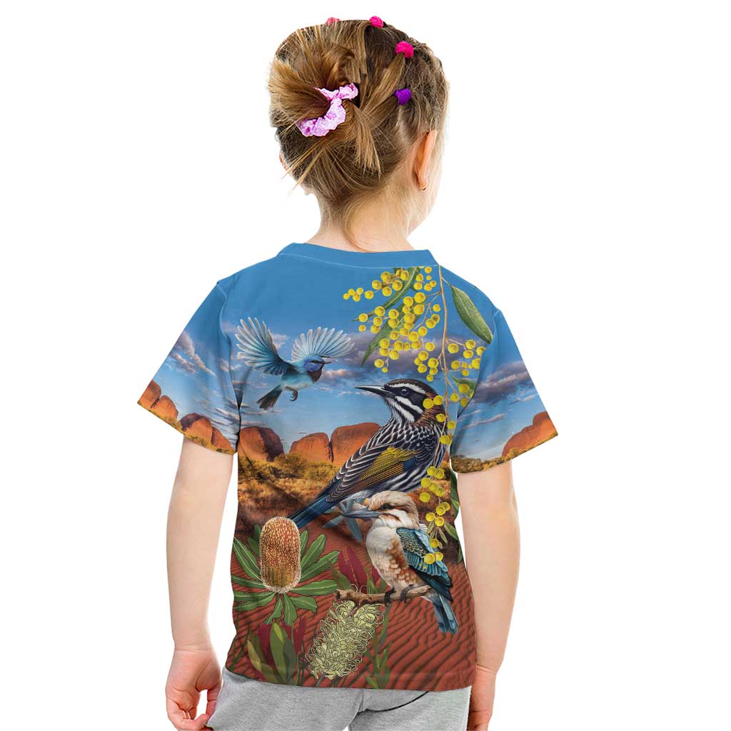 Australia Native Bird Uluru Ayers Rock Kid T Shirt