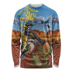 Australia Native Bird Uluru Ayers Rock Long Sleeve Shirt