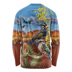 Australia Native Bird Uluru Ayers Rock Long Sleeve Shirt
