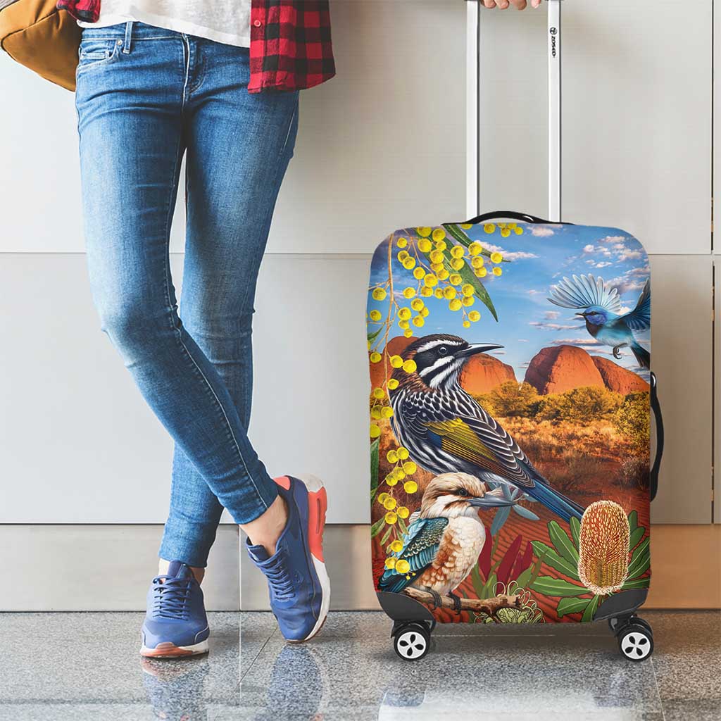 Australia Native Bird Uluru Ayers Rock Luggage Cover