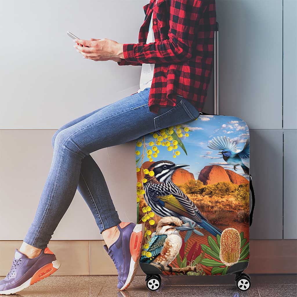 Australia Native Bird Uluru Ayers Rock Luggage Cover