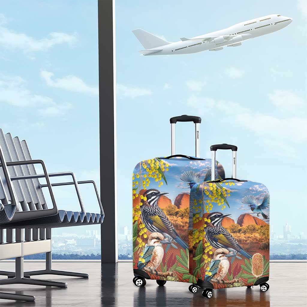 Australia Native Bird Uluru Ayers Rock Luggage Cover