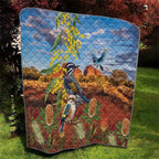 Australia Native Bird Uluru Ayers Rock Quilt