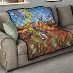 Australia Native Bird Uluru Ayers Rock Quilt