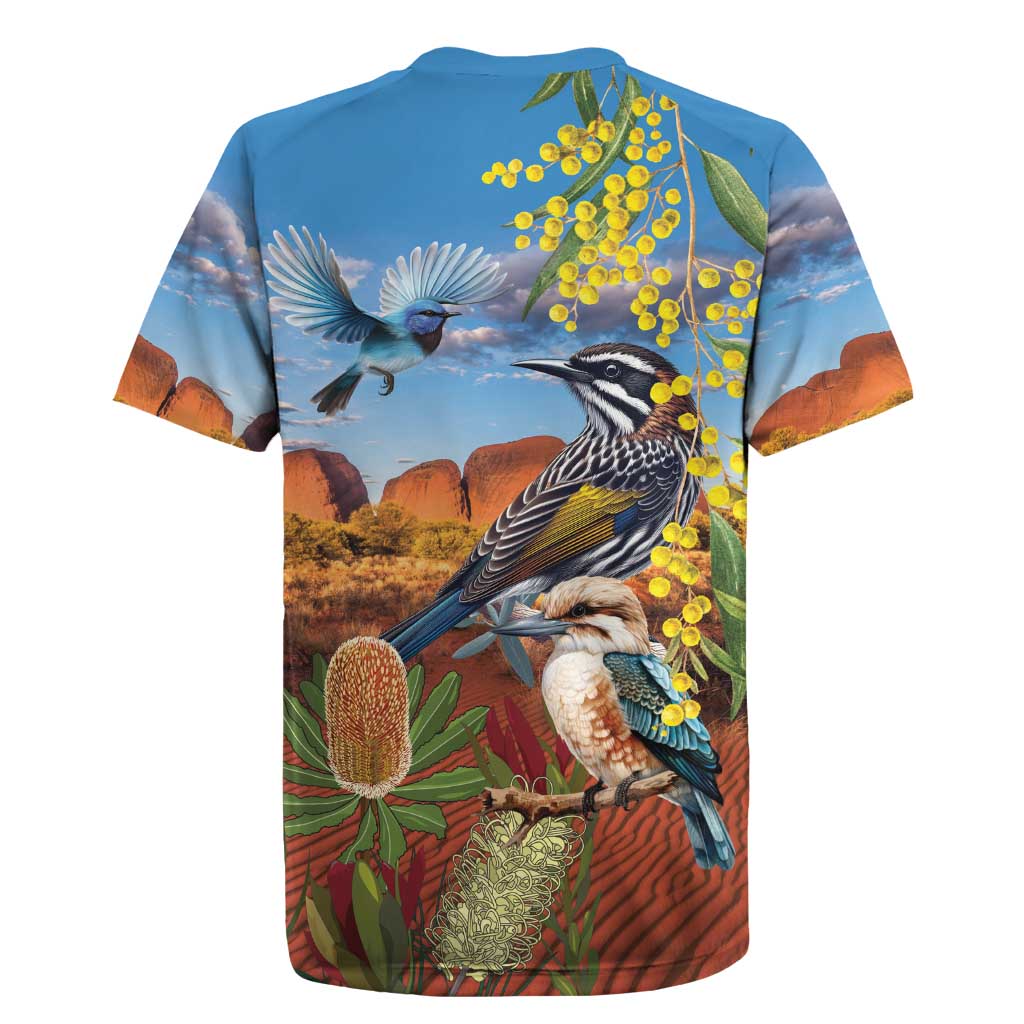Australia Native Bird Uluru Ayers Rock Rugby Jersey