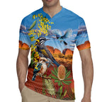 Australia Native Bird Uluru Ayers Rock Rugby Jersey
