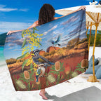 Australia Native Bird Uluru Ayers Rock Sarong