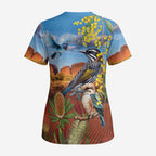 Australia Native Bird Uluru Ayers Rock Scrub Top - Aussie Hoodie