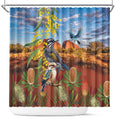 Australia Native Bird Uluru Ayers Rock Shower Curtain