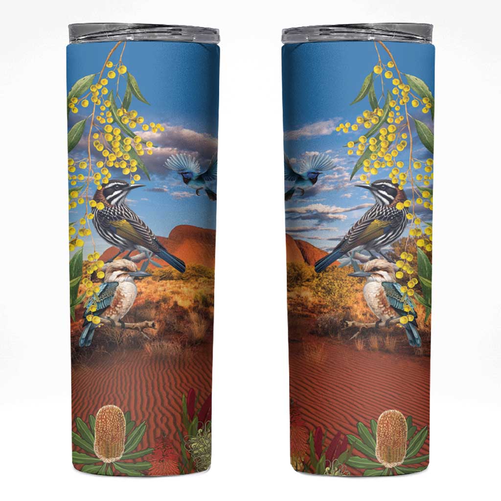 Australia Native Bird Uluru Ayers Rock Skinny Tumbler