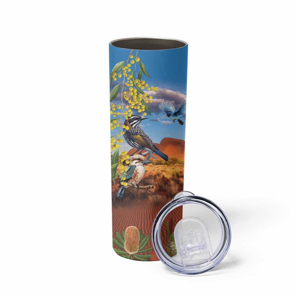 Australia Native Bird Uluru Ayers Rock Skinny Tumbler