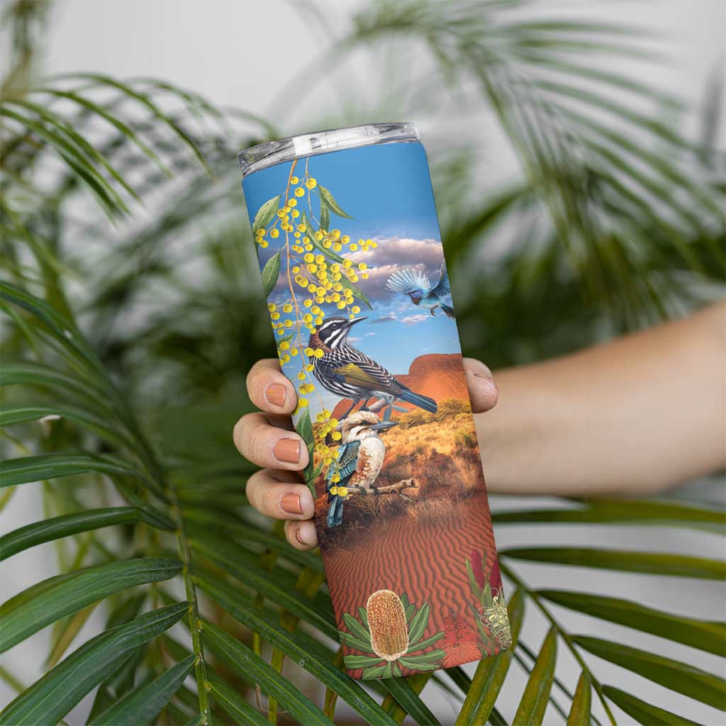 Australia Native Bird Uluru Ayers Rock Skinny Tumbler