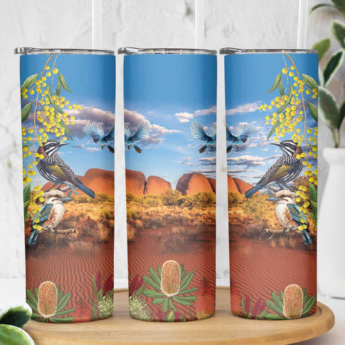 Australia Native Bird Uluru Ayers Rock Skinny Tumbler