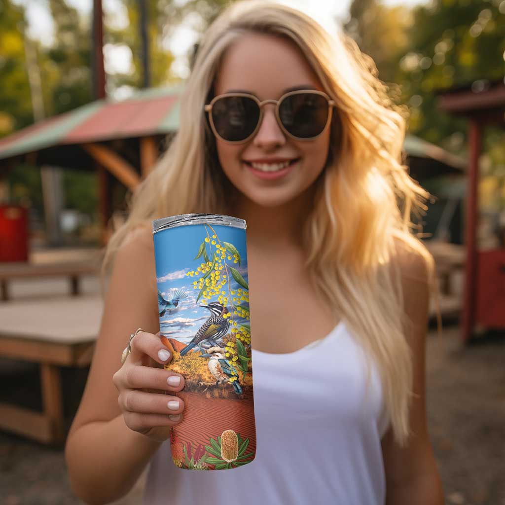 Australia Native Bird Uluru Ayers Rock Skinny Tumbler