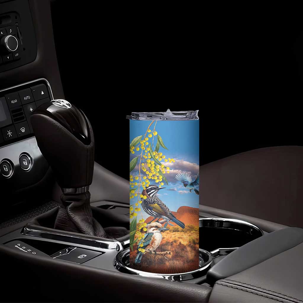 Australia Native Bird Uluru Ayers Rock Skinny Tumbler