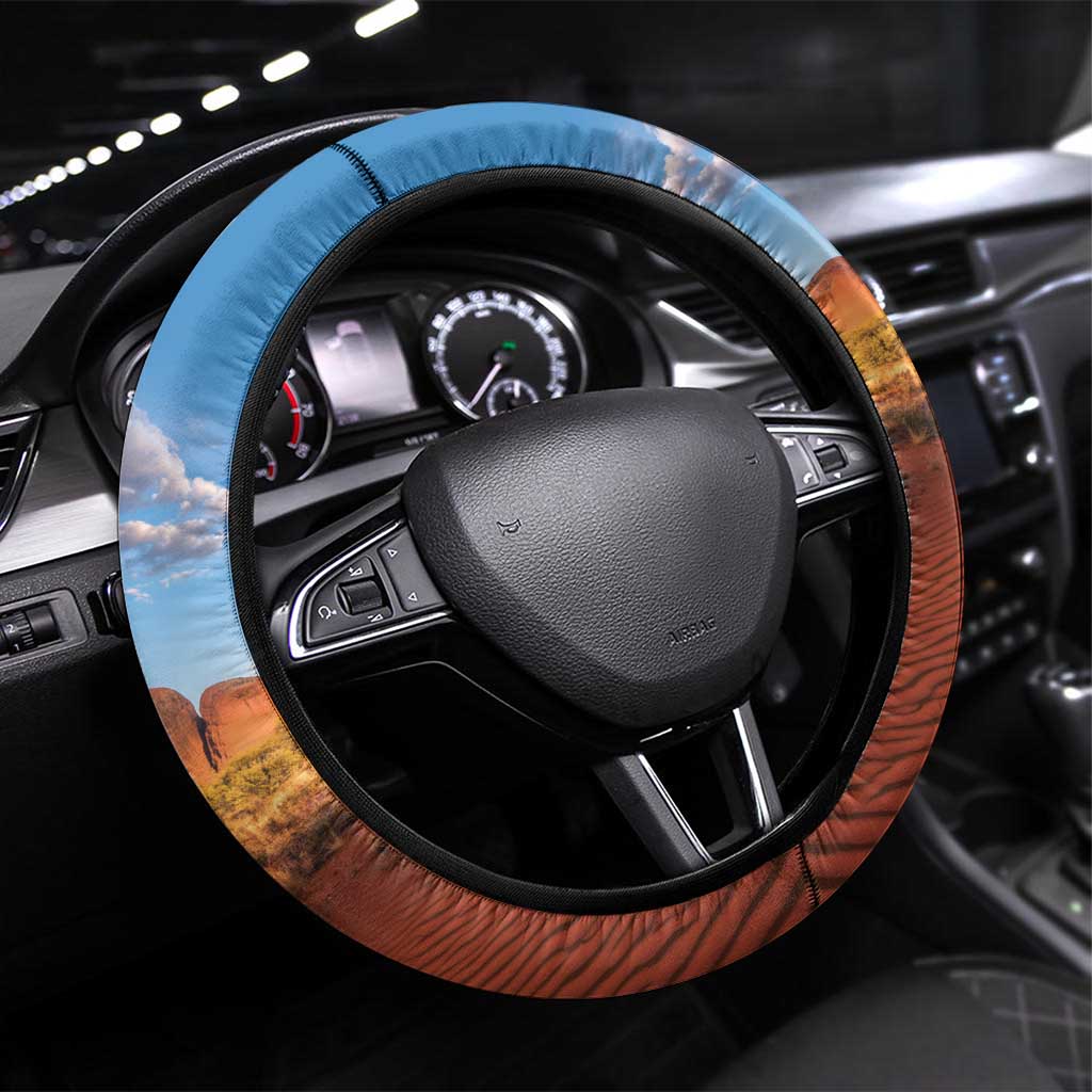 Australia Native Bird Uluru Ayers Rock Steering Wheel Cover