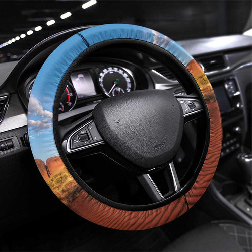 Australia Native Bird Uluru Ayers Rock Steering Wheel Cover