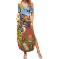 Australia Native Bird Uluru Ayers Rock Summer Maxi Dress