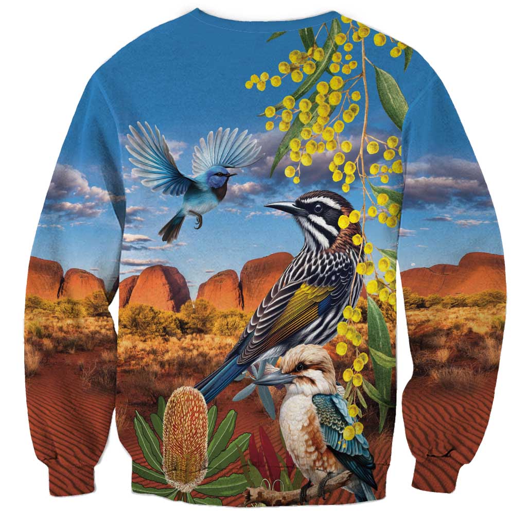 Australia Native Bird Uluru Ayers Rock Sweatshirt